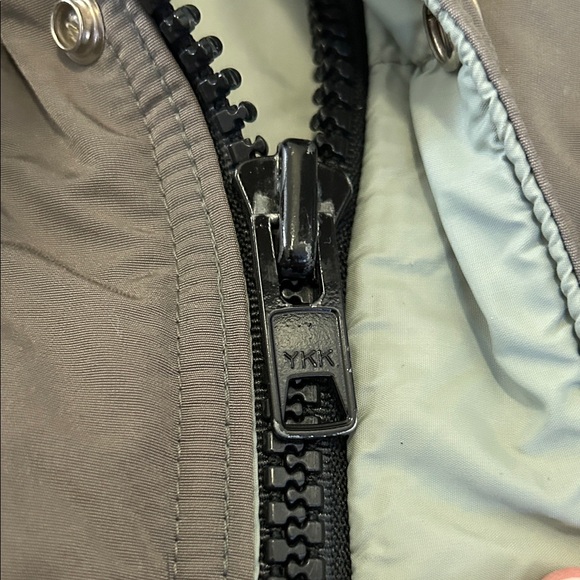 Vintage LLBean Coat Men's M Gray Baxter State Parka Hooded Quilted - Picture 13 of 15